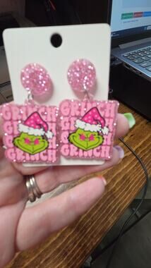 Grinch earrings